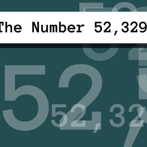 About The Number 52,329