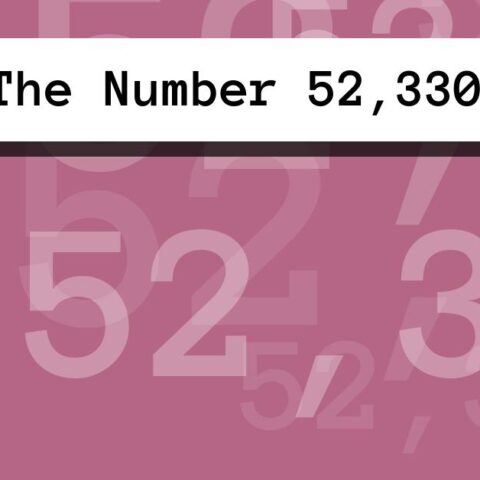 About The Number 52,330