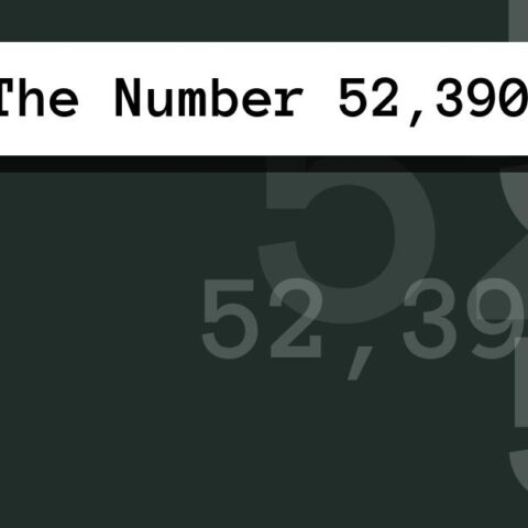 About The Number 52,390