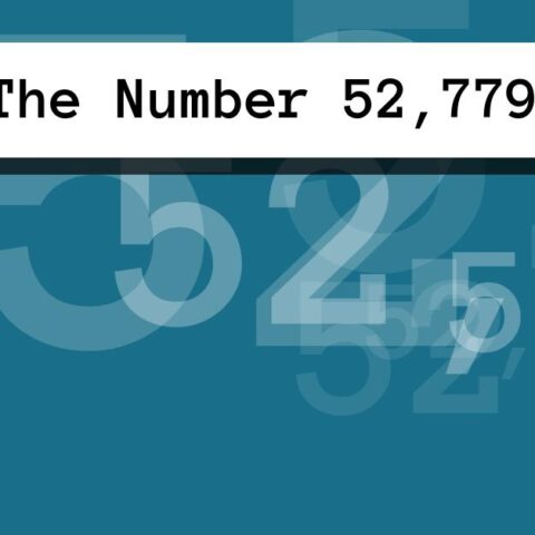 About The Number 52,779