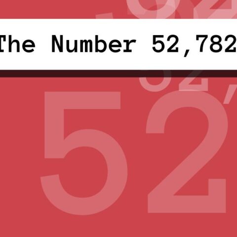 About The Number 52,782