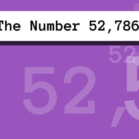 About The Number 52,786