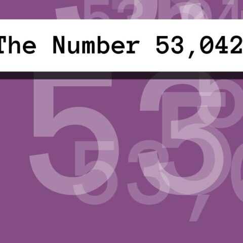 About The Number 53,042