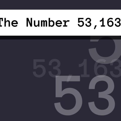 About The Number 53,163