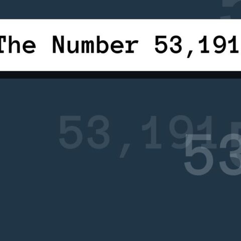 About The Number 53,191