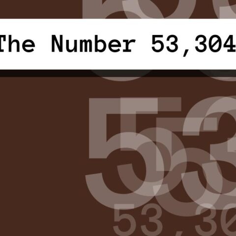 About The Number 53,304