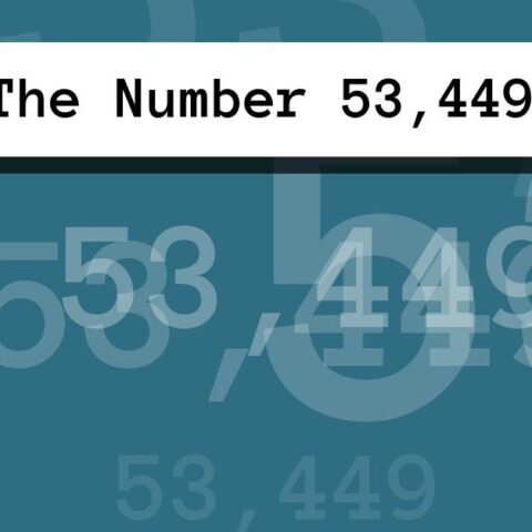 About The Number 53,449
