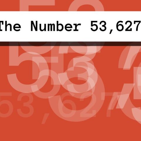 About The Number 53,627