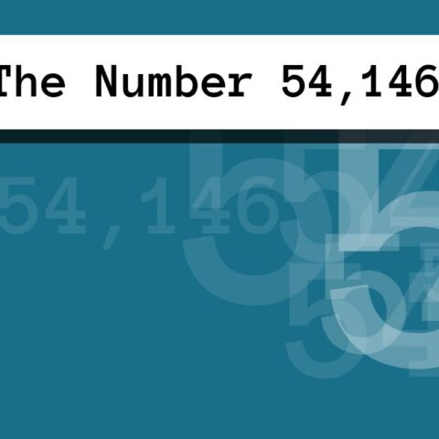 About The Number 54,146