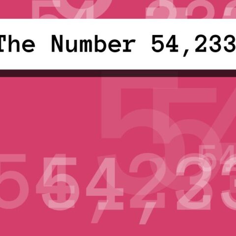 About The Number 54,233