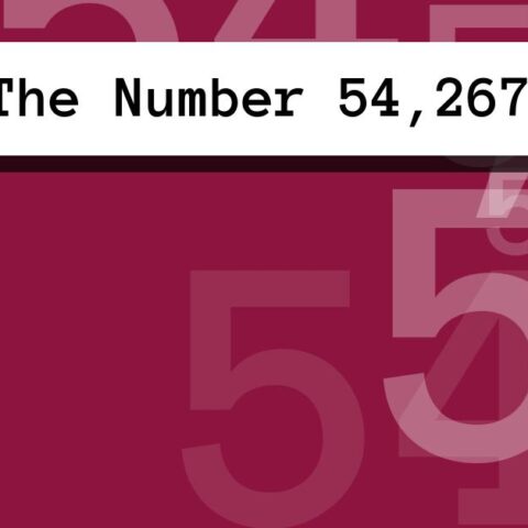 About The Number 54,267