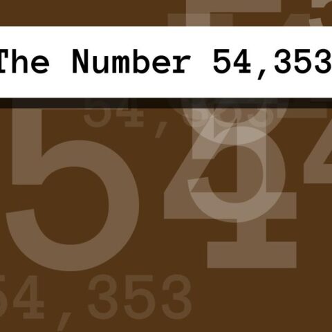 About The Number 54,353