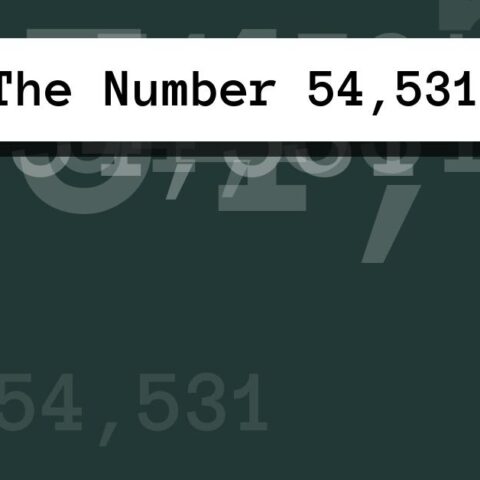 About The Number 54,531