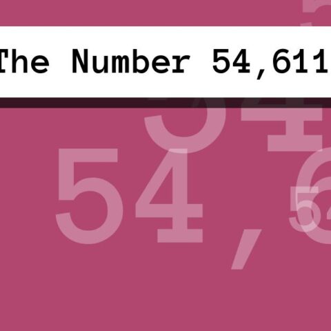 About The Number 54,611