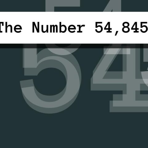About The Number 54,845