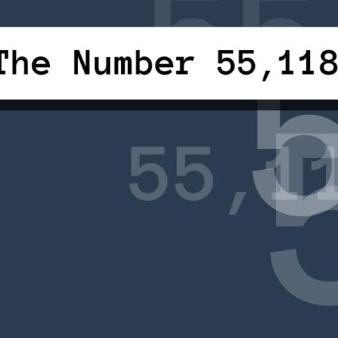 About The Number 55,118