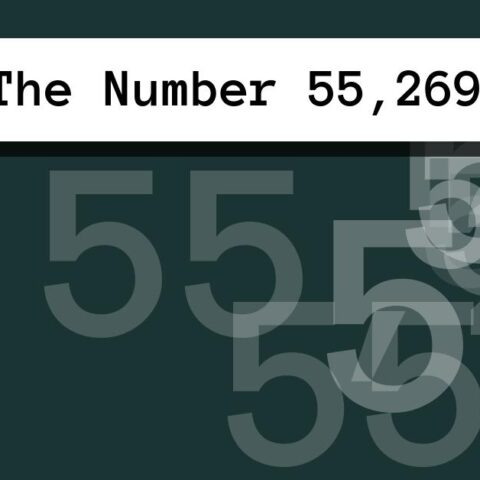 About The Number 55,269