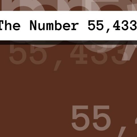 About The Number 55,433