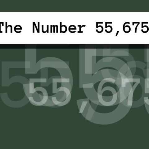 About The Number 55,675