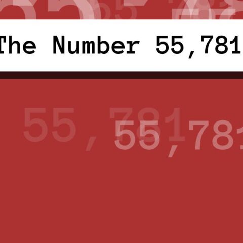 About The Number 55,781