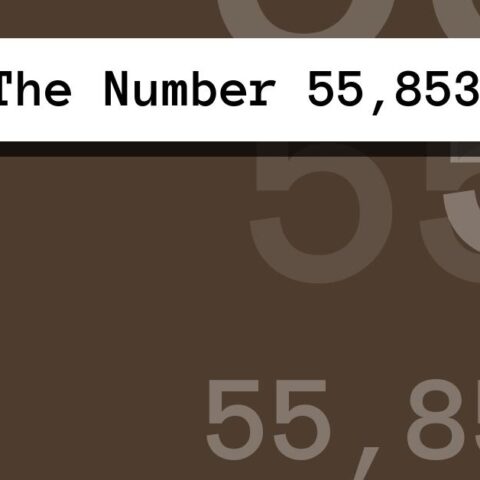 About The Number 55,853