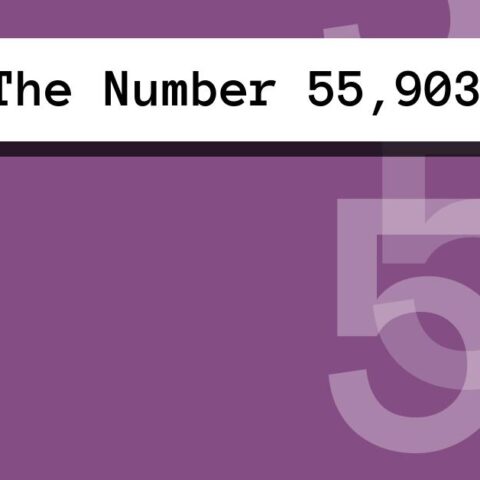 About The Number 55,903