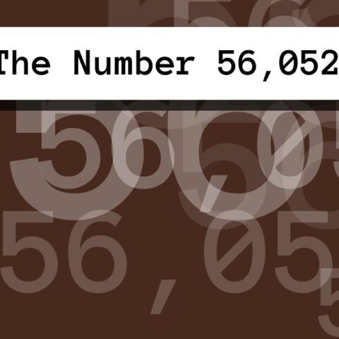 About The Number 56,052