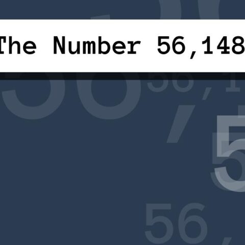 About The Number 56,148