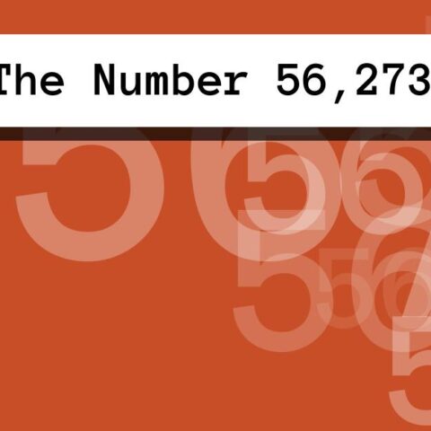 About The Number 56,273