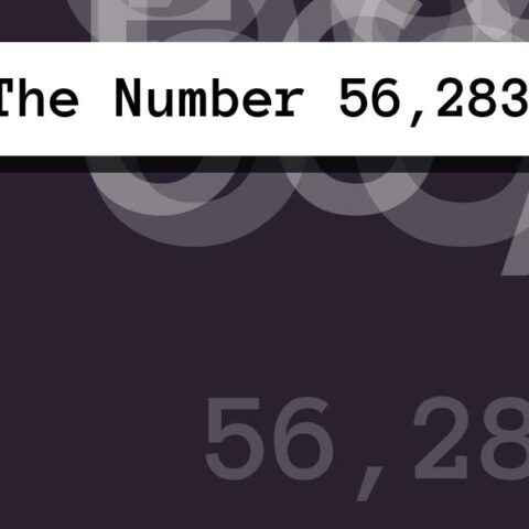 About The Number 56,283