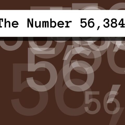 About The Number 56,384