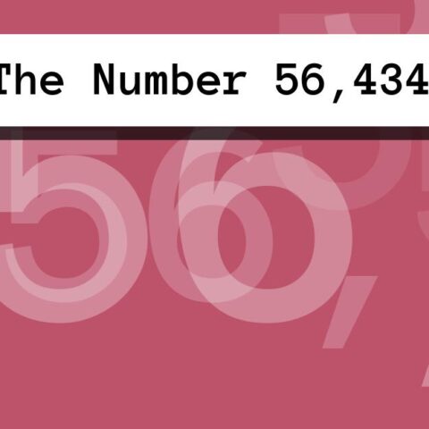 About The Number 56,434