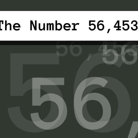 About The Number 56,453