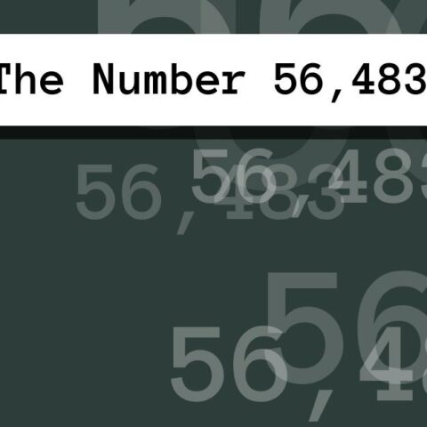 About The Number 56,483