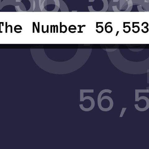 About The Number 56,553