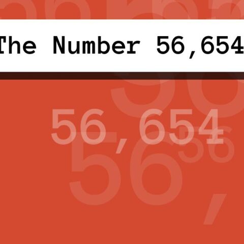 About The Number 56,654