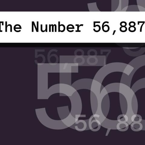 About The Number 56,887