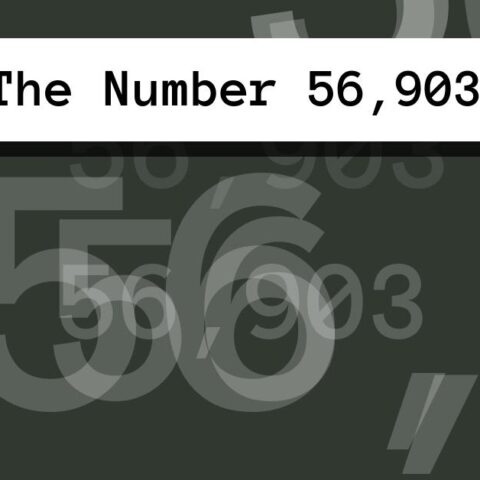About The Number 56,903
