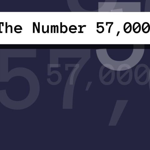About The Number 57,000
