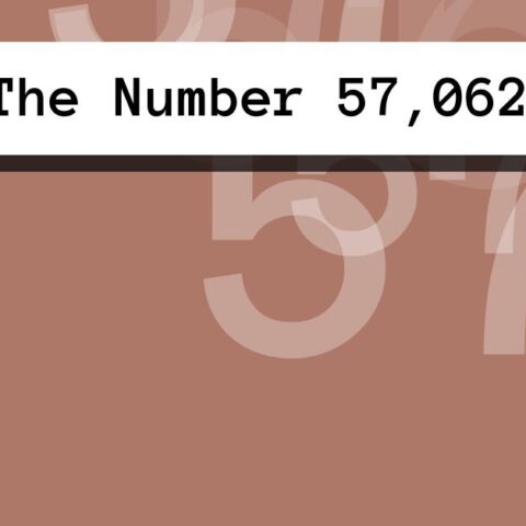 About The Number 57,062