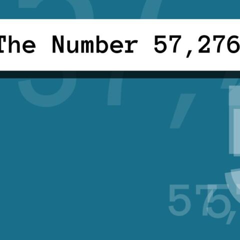 About The Number 57,276