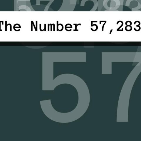About The Number 57,283
