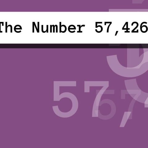 About The Number 57,426