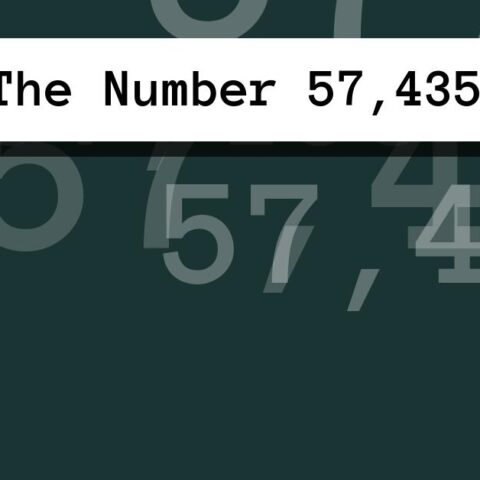 About The Number 57,435