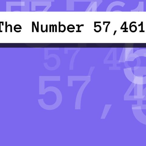 About The Number 57,461