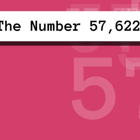 About The Number 57,622
