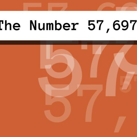 About The Number 57,697