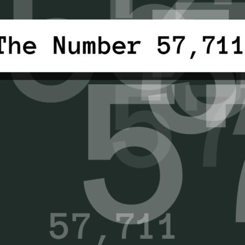 About The Number 57,711
