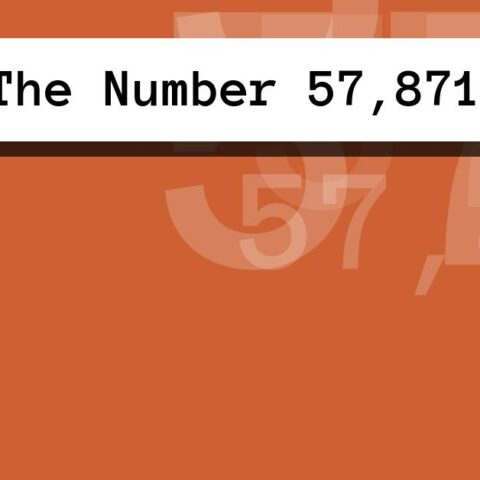 About The Number 57,871