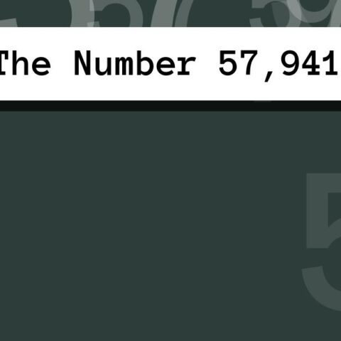 About The Number 57,941